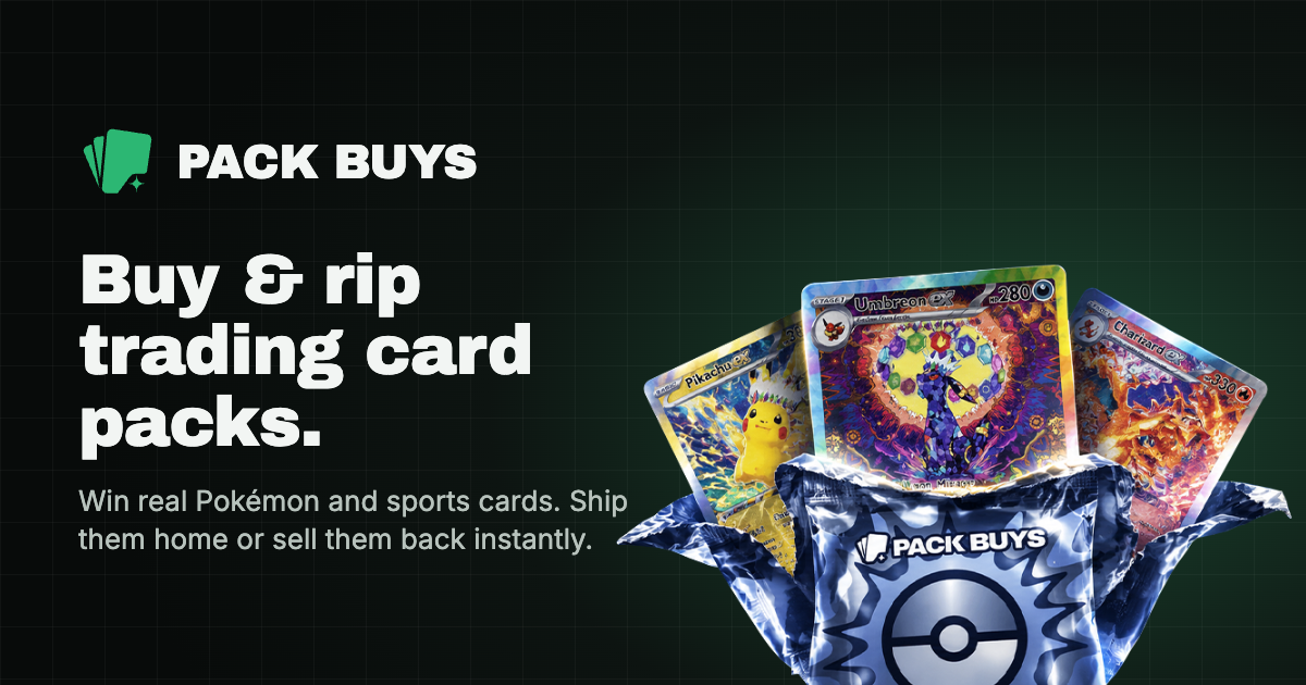 PackBuys – Buy & Rip Trading Card Packs Online | Ship or Sell Instantly